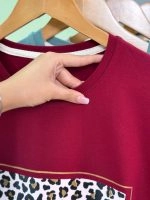 تیشرت باکسی Amour پفکی پلنگی مروارید کوب ( عمده پک 7 عددی ) - Ela - شناسه 00201035 - تصویر 13