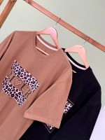 تیشرت باکسی Amour پفکی پلنگی مروارید کوب (نسکافه ای دوبل ) - ( عمده پک 3 عددی ) - Ela - شناسه 00201035 - تصویر 5