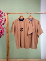 تیشرت پنبه نودی کاراملی NY 2XL ( پک 2 عددی ) -Gl- شناسه 00208009 - تصویر 2