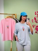 تیشرت باکسی پاستیلی بستنی ( پک 8 عددی ) - Son - شناسه 00208007 - تصویر 7