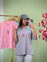 تیشرت باکسی پاستیلی بستنی ( پک 8 عددی ) - Son - شناسه 00208007 - تصویر 5