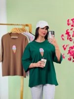 تیشرت باکسی پاستیلی بستنی ( پک 8 عددی ) - Son - شناسه 00208007 - تصویر 10