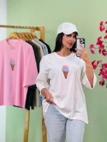 تیشرت باکسی پاستیلی بستنی ( پک 8 عددی ) - Son - شناسه 00208007 - تصویر 3