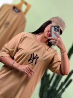 تیشرت پنبه نودی کاراملی NY 2XL ( پک 2 عددی ) -Gl- شناسه 00208009 - تصویر 5