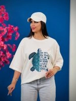 تیشرت BMS پنبه باکسی Summer 3 ( عمده پک 5 عددی ) – Rt – شناسه 00201037 - تصویر 3