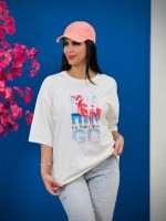 تیشرت BMS پنبه باکسی Summer 2 ( عمده پک 3 عددی ) – Ela – شناسه 00201039 - تصویر 2