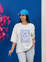 تیشرت BMS پنبه باکسی Summer 2 ( عمده پک 3 عددی ) – Ela – شناسه 00201039 - تصویر 3