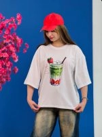 تیشرت پنبه باکسی تابستانه ( 34 طرح انتخابی ) - Ela - شناسه 00201039 - تصویر 14