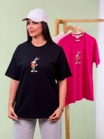 تیشرت سوپر پنبه Bunny L (سفید دوبل ) - ( عمده پک 4 عددی ) - Grt - شناسه 00201028 - تصویر 5