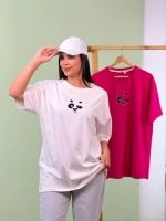 تیشرت سوپر پنبه 3Xl پاندا ( عمده پک 2 عددی ) - Grt - شناسه 00201031