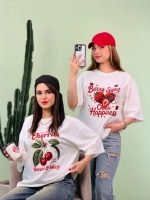 تیشرت BMS پنبه باکسی cherry ( عمده پک 4 عددی ) - Rt - شناسه 00201037 - تصویر 3