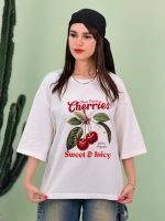 تیشرت BMS پنبه باکسی cherry ( عمده پک 4 عددی ) - Rt - شناسه 00201037 - تصویر 4