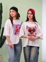تیشرت BMS پنبه باکسی cherry ( عمده پک 4 عددی ) - Rt - شناسه 00201037 - تصویر 5