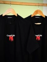 تیشرت نخ 26سایزL- طرح COOLlife-تک رنگ مشکی - (عمده پک 2 عددی) - GL - شناسه 00208074 - تصویر 5