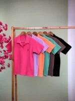 تیشرت کبریتی یقه دار گلدوزی polo (پولو شرت) - (عمده پک 6 عددی) - nus - شناسه 00201044 - تصویر 2
