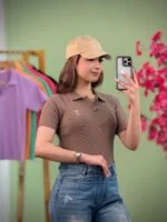 تیشرت کبریتی یقه دار ami paris (پولو شرت) - (عمده پک 6 عددی) - nus - شناسه 00201042
