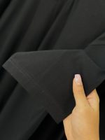 تیشرت پنبه باکسی آستین سه ربع تک رنگ مشکی ( پک 4 عددی ) - Gl - شناسه 00208010 - Image 3