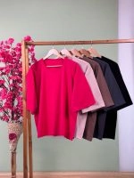 تیشرت بیسیک باکسی پاستیلی ( پک 5 عددی ) - St - شناسه 00208012 - تصویر 2