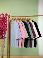 تیشرت بیسیک باکسی پاستیلی ( پک 8 عددی ) - Son - شناسه 00208007 - تصویر 2