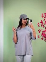 تیشرت بیسیک باکسی پاستیلی ( پک 2 عددی ) - Son - شناسه 00208007