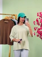 تیشرت بیسیک باکسی پاستیلی ( پک 7 عددی ) - Son - شناسه 00208007 - تصویر 6
