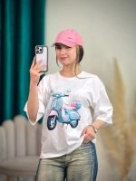تیشرت BMS پنبه باکسی پک میکس A ( عمده پک 5 عددی ) - Rt - شناسه 00201040 - تصویر 5
