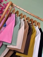 تیشرت پنبه باکسی رنگی تک پروانه آبی ( پک 8 عددی ) - Ela - شناسه 00201038 - تصویر 11