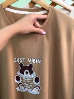 تیشرت پنبه باکسی رنگی خرس Just Vibin ( پک 4 عددی ) - Ela - شناسه 00201038 - تصویر 7
