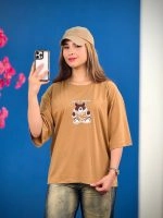 تیشرت پنبه باکسی رنگی خرس Just Vibin ( پک 4 عددی ) - Ela - شناسه 00201038 - تصویر 6