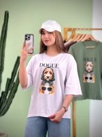 تیشرت پنبه نخ 28 طرح DOUGE ( عمده پک 6 عددی ) - RT - کد 00201043 - تصویر 4