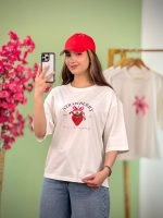 تیشرت BMS نخ 28 پنبه باکسی طرح توت و پروانه ( پک 4 عددی ) - Rt - شناسه 00201043 - تصویر 4