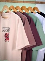 تیشرت نخ 28 پنبه باکسی رنگی طرح داگ پاپیون دار ( پک 6 عددی ) - Rt - شناسه 00201043 - تصویر 10