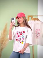 تیشرت BMS نخ ۲۸ پنبه باکسی طرح تم پینترستی ( پک 4 عددی )  - Rt -  شناسه 00201043 - Image 4