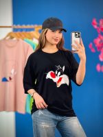 تیشرت لانگ پنبه انیمه - (عمده پک 8 عددی) - kr - شناسه 00208037 - Image 4