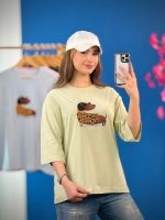 تیشرت باکسی پاستیلی طرح سگ پا کوتاه ( پک 8 عددی ) - Son - شناسه 00208007 - تصویر 5