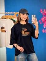 تیشرت باکسی پاستیلی طرح سگ پا کوتاه ( پک 8 عددی ) - Son - شناسه 00208007 - تصویر 6