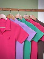 تیشرت کبریتی یقه دار گلدوزی polo (پولو شرت)-(صورتی دوبل) - (عمده پک 5 عددی) - Nus - شناسه 00201044 - تصویر 7