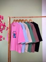 تیشرت قواره دار - طرح استیچ - (عمده پک 6 عددی) - rt - شناسه 00201046 - تصویر 2