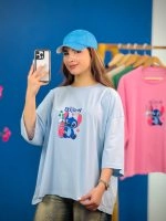 تیشرت قواره دار - طرح استیچ - (عمده پک 6 عددی) - rt - شناسه 00201046 - تصویر 4