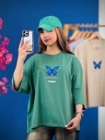 تیشرت قواره دار- تک پروانه آبی - (عمده پک 6 عددی) - rt - شناسه 00201046 - تصویر 8