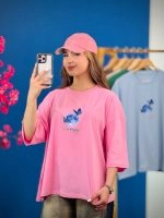 تیشرت قواره دار -طرح ماه و پروانه - (عمده پک 6 عددی) - rt - شناسه 00201046 - تصویر 3