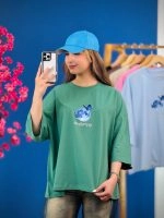 تیشرت قواره دار -طرح ماه و پروانه - (عمده پک 6 عددی) - rt - شناسه 00201046 - تصویر 4