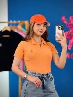 تیشرت کبریتی یقه دار گلدوزی polo (پولو شرت) - (عمده پک 5  عددی) - Nus - شناسه 00201044