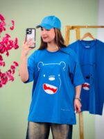 تیشرت پنبه رنگی 3XL -چاپ TEDDY - (عمده پک 2 عددی) - GL - شناسه 00208053 - تصویر 3