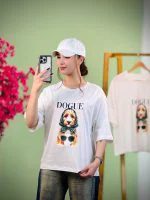 تیشرتBMS پنبه باکسی -طرح DOGUE - (عمده پک 2 عددی) - RT - شناسه 00201040