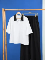 ست تیشرت یقه دار و شلوار بگ- پک C - (عمده پک 2 عددی)-BSR-شناسه 00208014 - تصویر 2