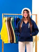 سویشرت کلاهدار تو کرک رنگی - (عمده پک 9 عددی) - GVG - شناسه 00225012 - تصویر 5