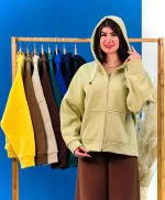 سویشرت کلاهدار تو کرک رنگی - (عمده پک 9 عددی) - GVG - شناسه 00225012 - تصویر 11