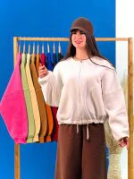 سویشرت بامبری تو کرک رنگی - (عمده پک 10 عددی) - GVG - شناسه 00225013 - تصویر 12