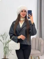 کت چرم آستین زیپ - (عمده پک 3 عددی) - SB - شناسه 00209002